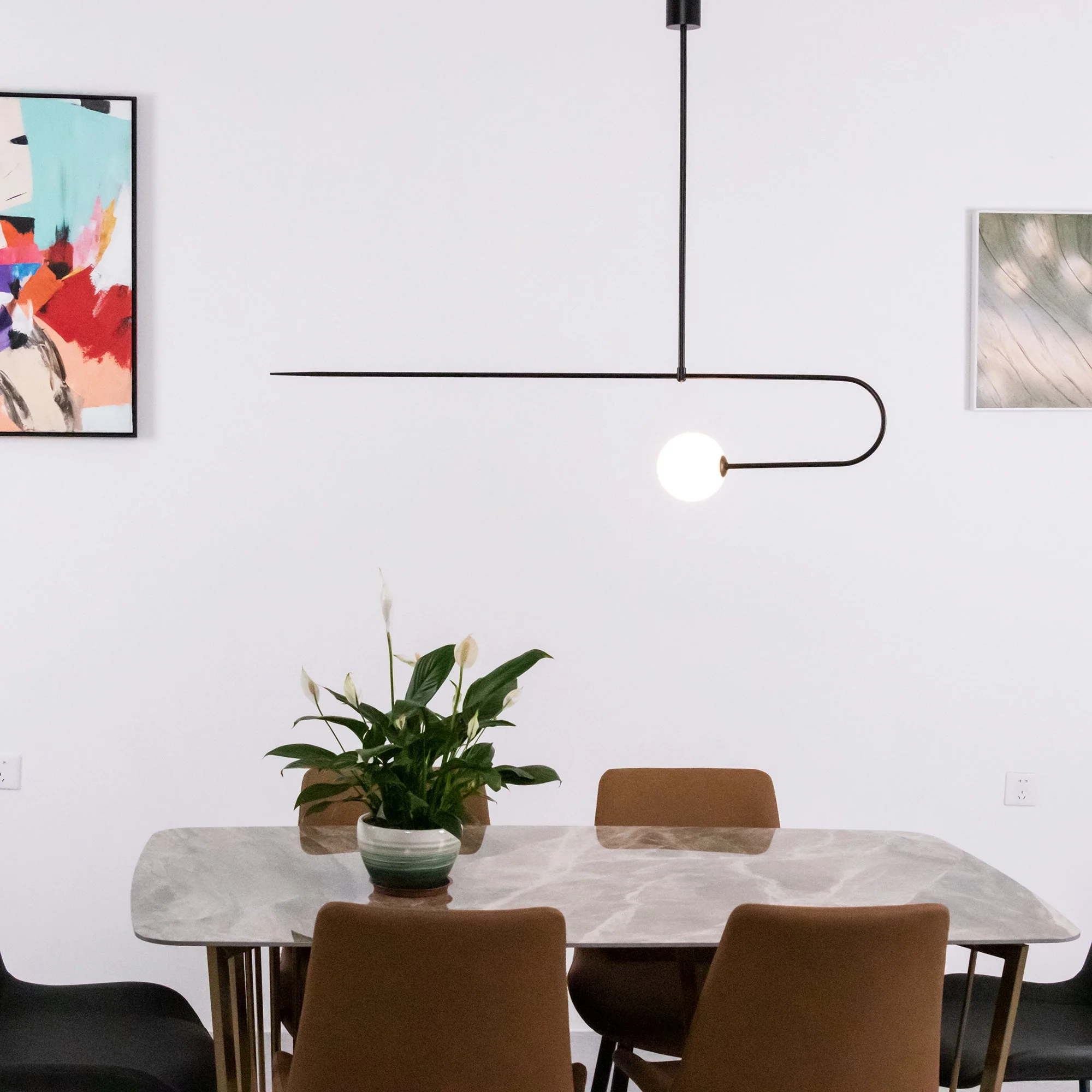 Люстра Mobile Chandelier - 3 подвеса, черный