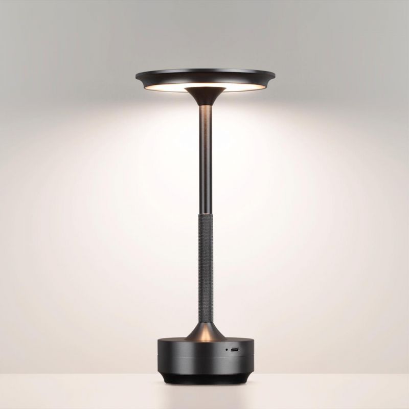 Настольная лампа Odeon Light черный никель/металл/акрил LED 6W 3000K-5700K 300Лм TET-A-TET 5034/6TL