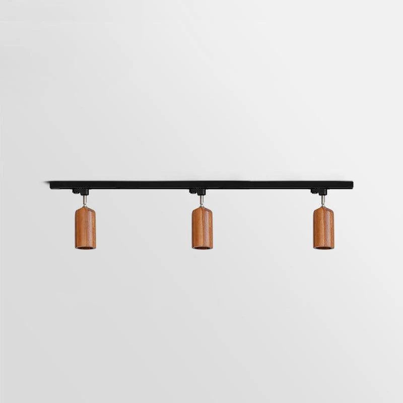 Трековый светильник Wood Track - 3 источника света 150см x 26см, дерево