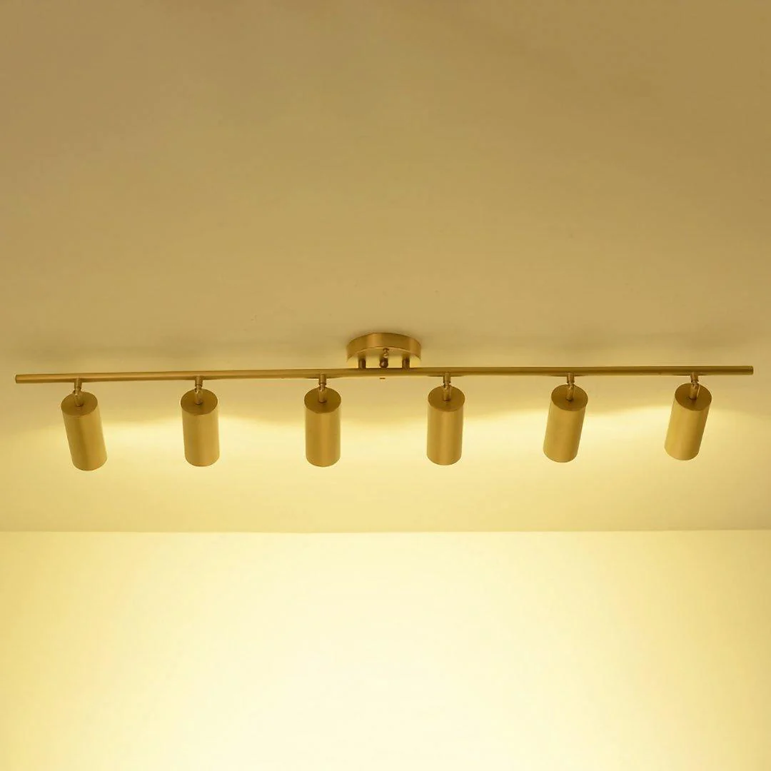 Потолочный светильник Cylinder Brass Series - 4 источника света ∅85см х 17см, латунь