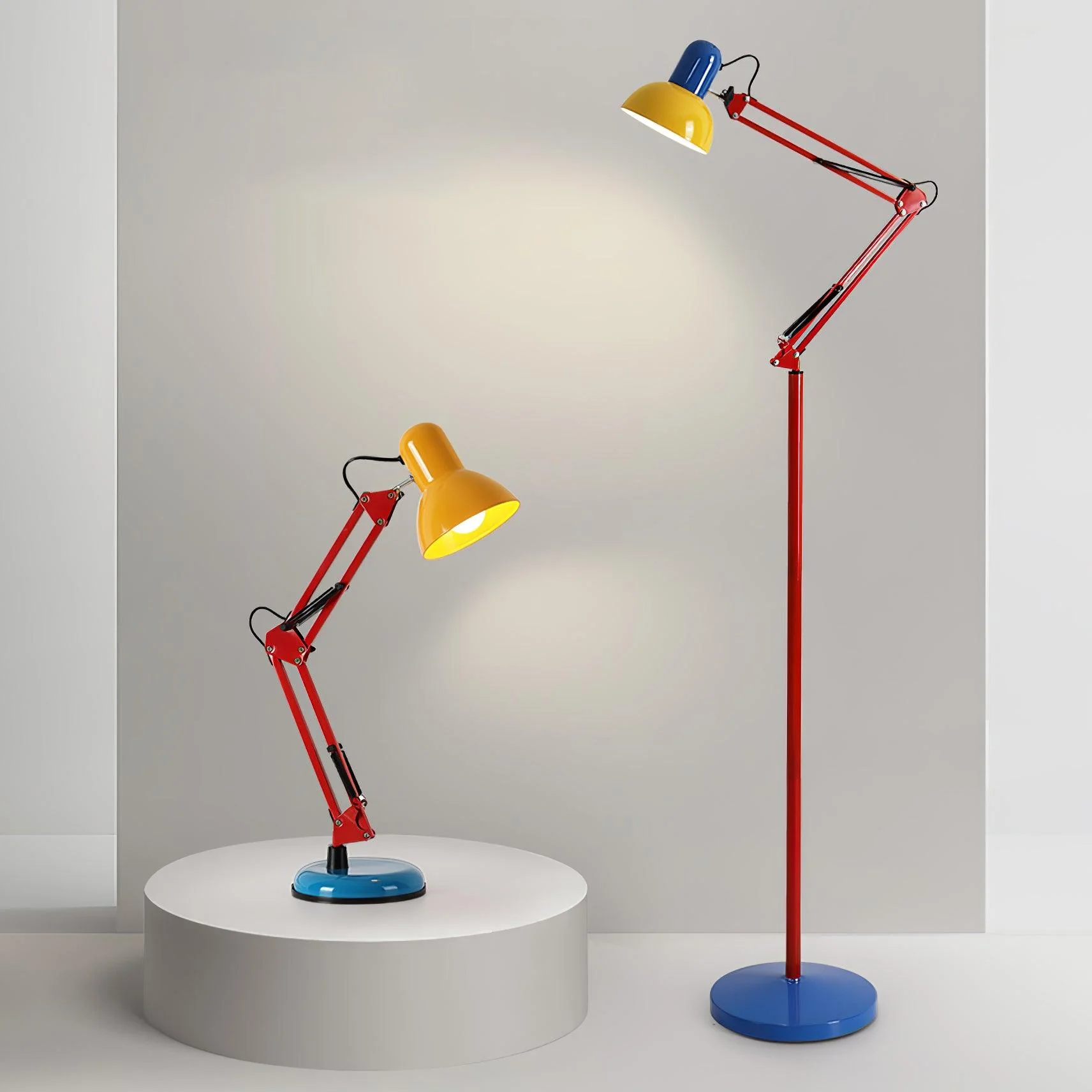 Настольный светильник Flexi Bright - ∅35см x 60см, желтый, красный, синий