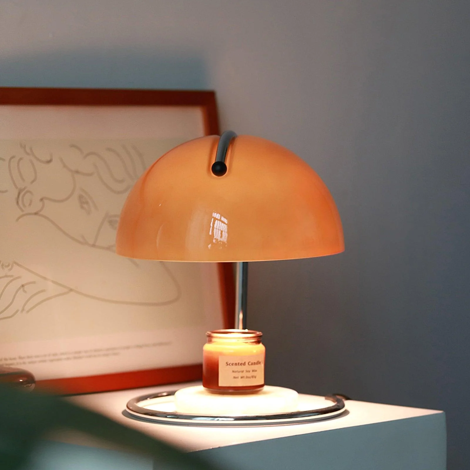 Pierre Table Lamp - ∅ 9.8″ x H 19.7″ / Dia 22cm x H 28cm / Red / US plug