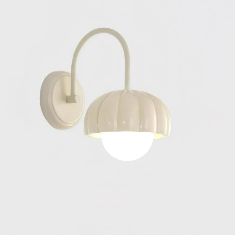 Настенный светильник Creamy Pumpkin - ∅17см x 27см, кремовый