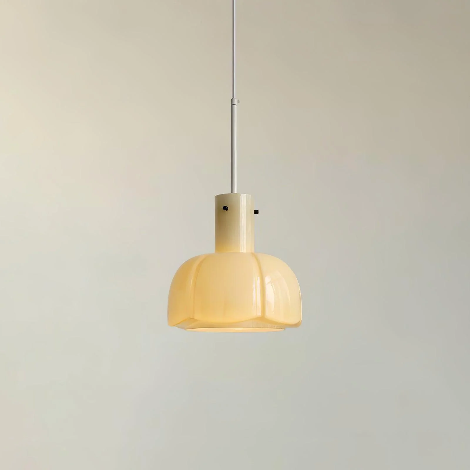 Подвесной светильник Lumina Petal Glass - ∅26см x 40см, коричневый