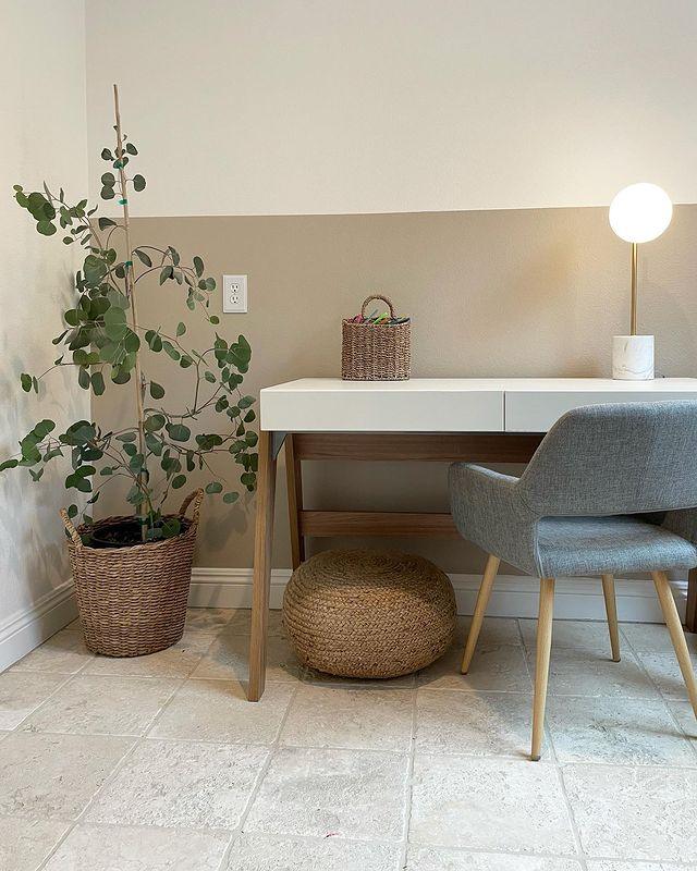 Sphere & Stem Table Lamp - ∅ 8.7″ x H 22.8″ / Dia 22cm x H 58cm / Gold+White / AU plug
