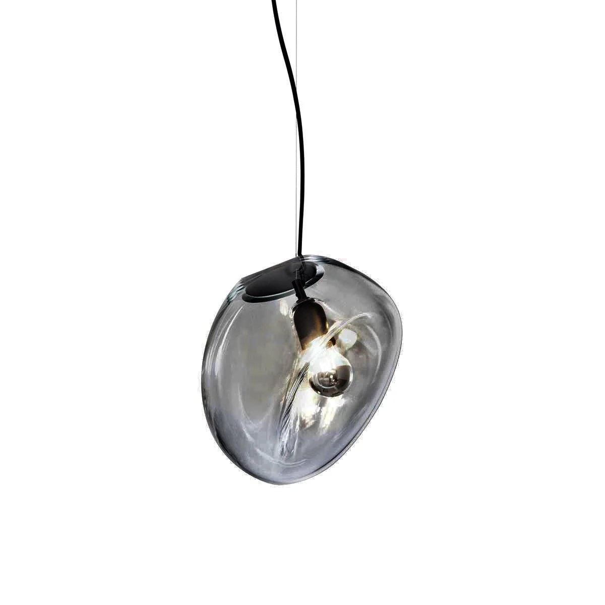 Подвесной светильник Suspended Water Drop - ∅30см x 150см, коньячный