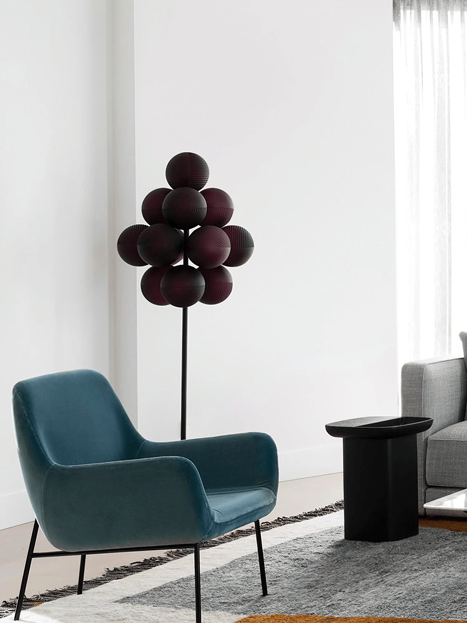 Grape Floor Lamp - ∅ 24″ x H 62.3″ / Frosted white / AU plug