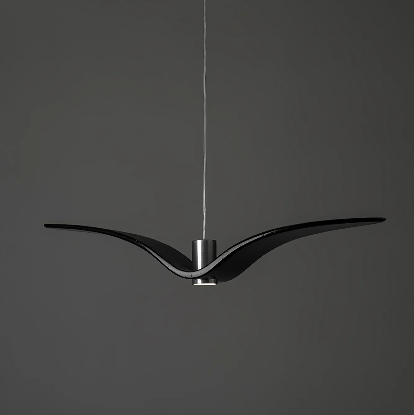 Подвесной светильник Aviara LED - ∅38см x 8см, черный, смола, нейтральный свет