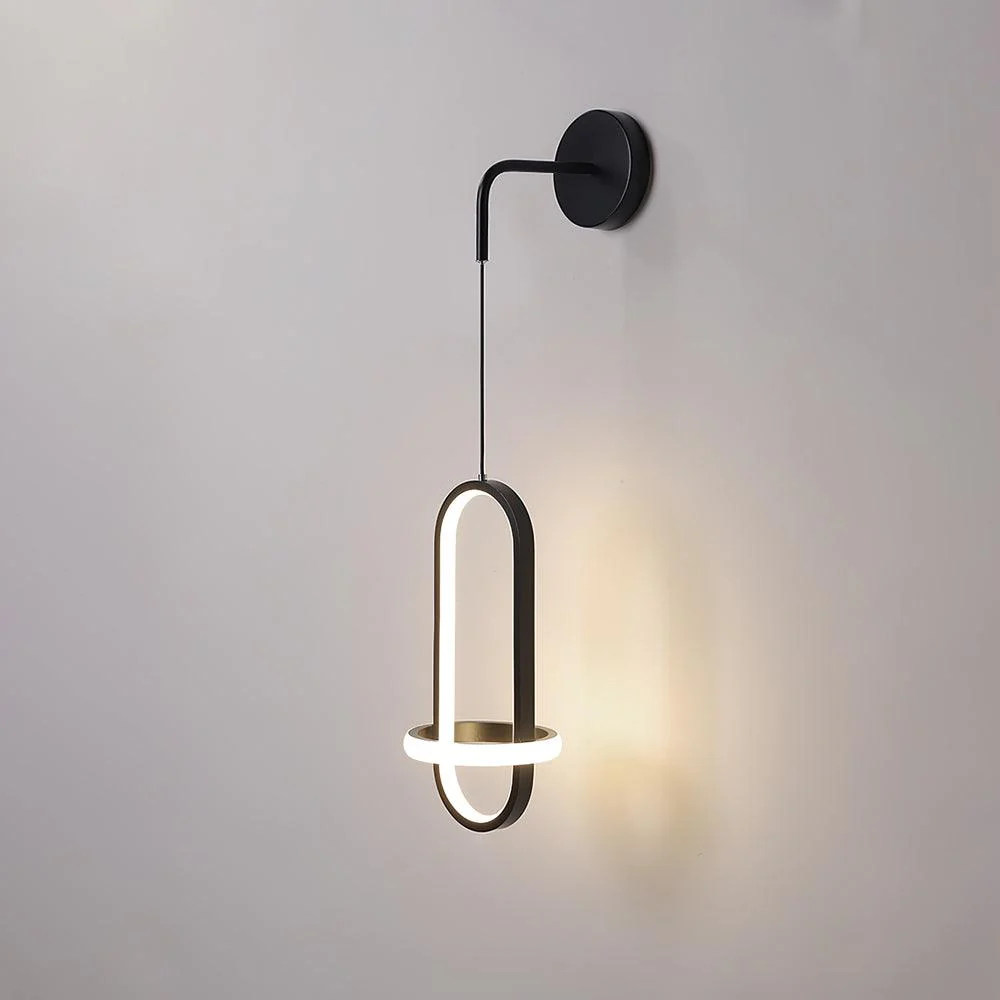 Oval Brass Wall Light - W 7.1″ x H 13.8″ Set of 2 / Brass / Three-color changing light