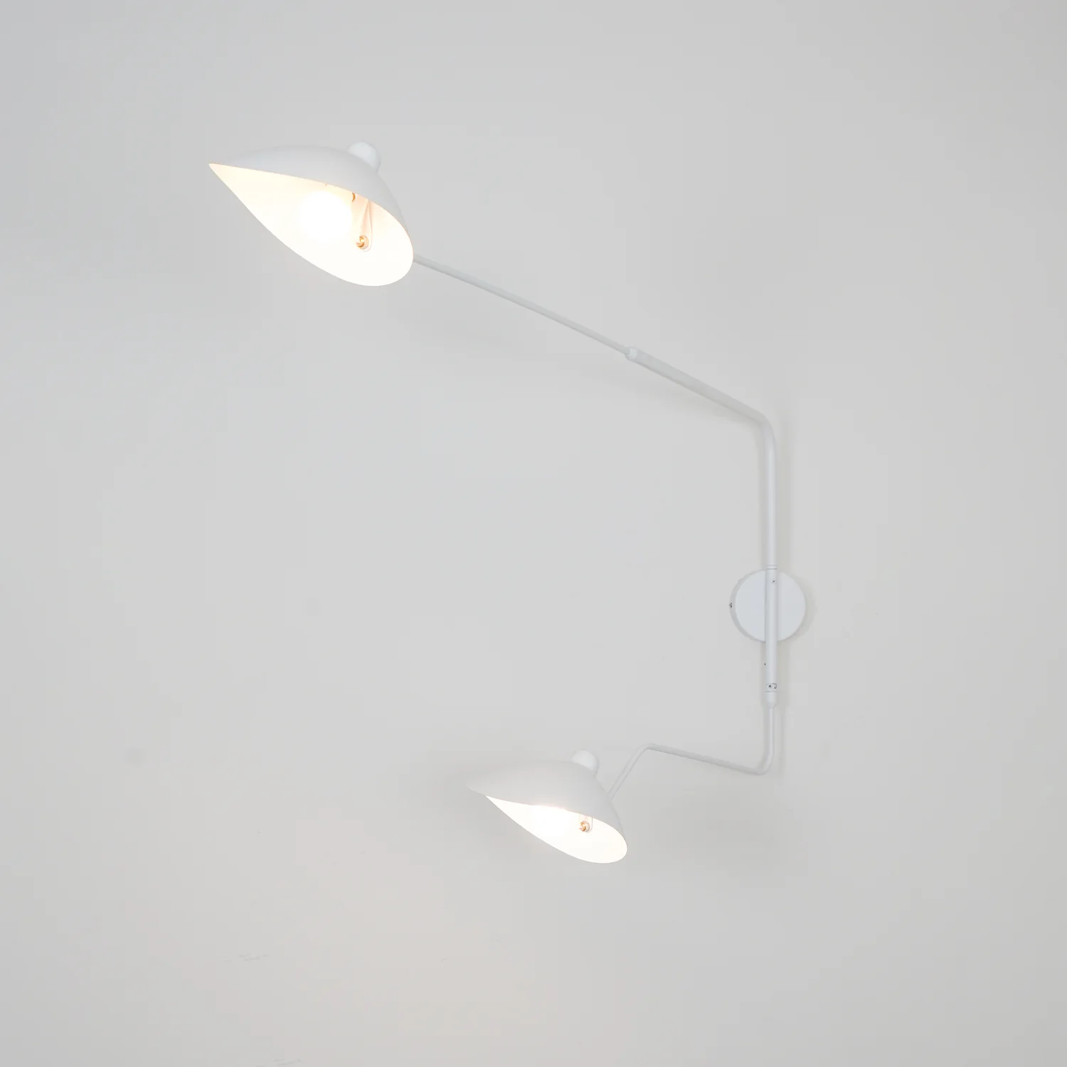 Serge Mouille Wall Sconce - L 47.2″ x H 15.8″ / L 120cm x H 40cm Set of 2 / White