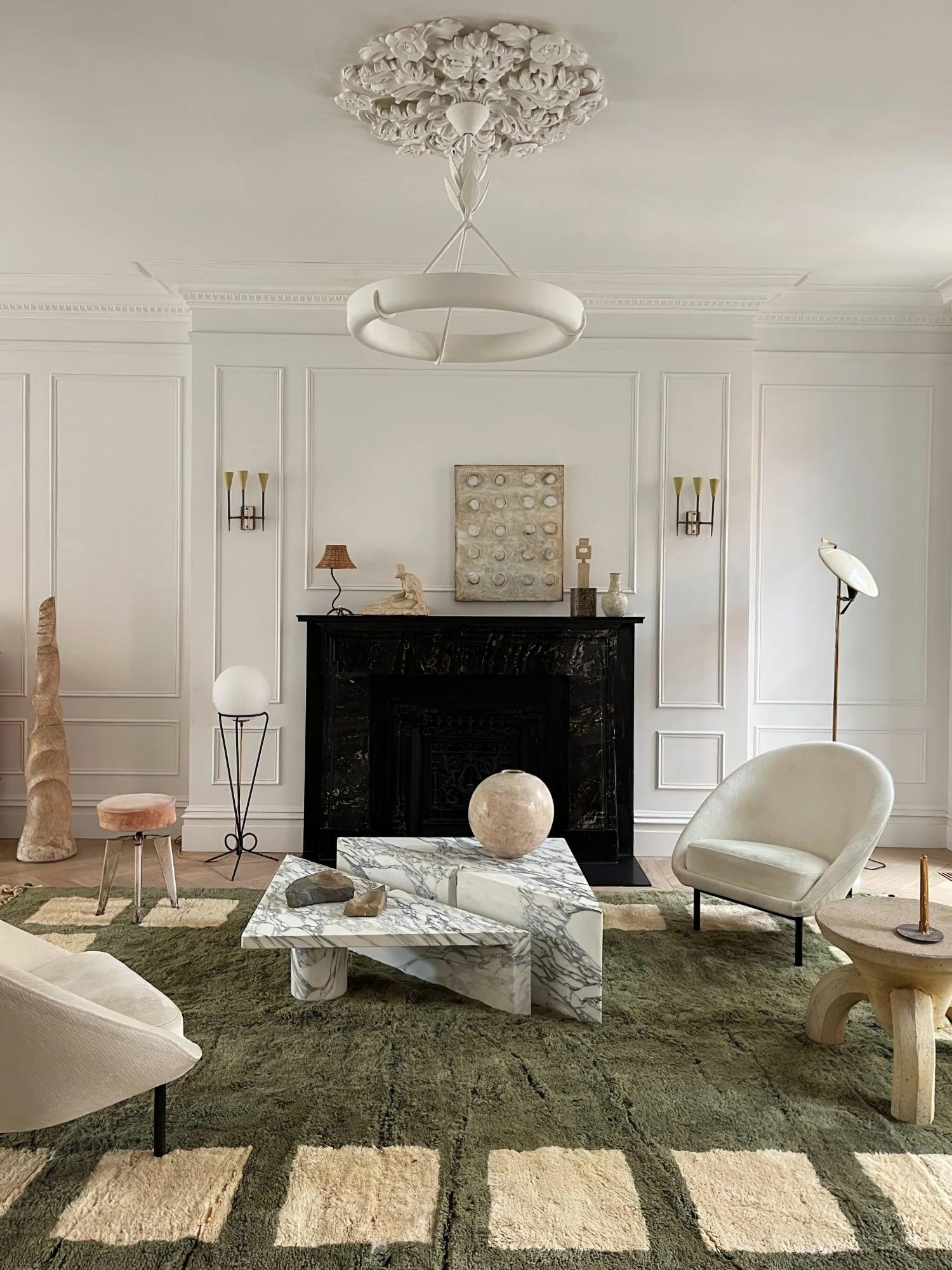 Люстра Tinsley Plaster - ∅80см x 65см, белый, теплый свет
