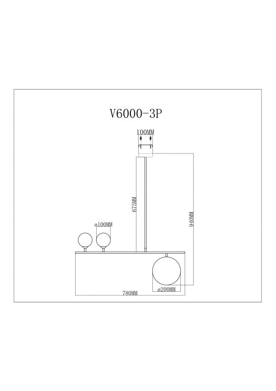Светильник Moderli V6000-3P