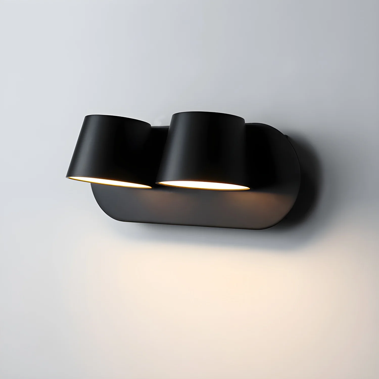 Настенный светильник Angle Adjustable Reading - 1 источник света ∅12см х 12см, черный, теплый свет