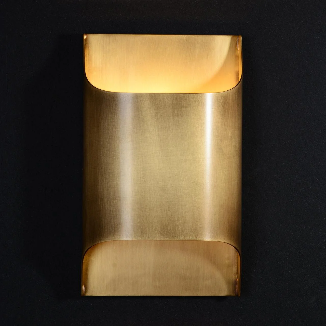 Настенный светильник Leclerc Brass - ∅10см x 30см, черный, матовый