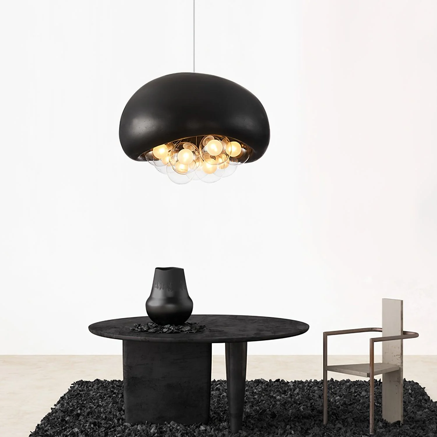 Подвесной светильник Khmara Bubbles - ∅60см x 42см, серый