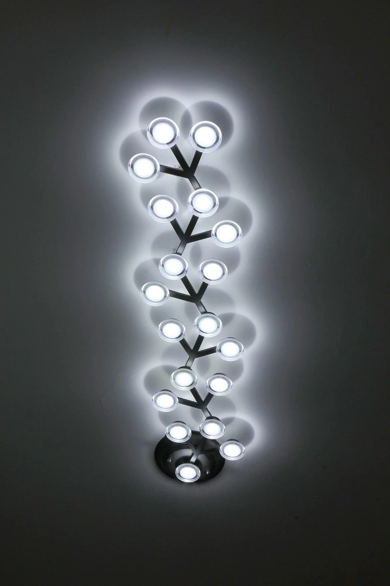 Потолочный светильник LED Net - 37 источников света 145см x 73см, черный, холодный свет
