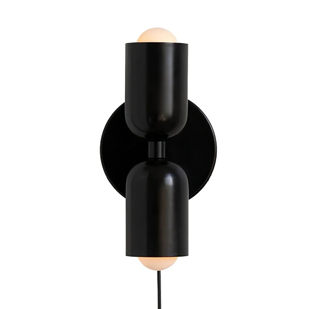 Настенный светильник Couleur Double Plug In - 12см x 20см, розовый