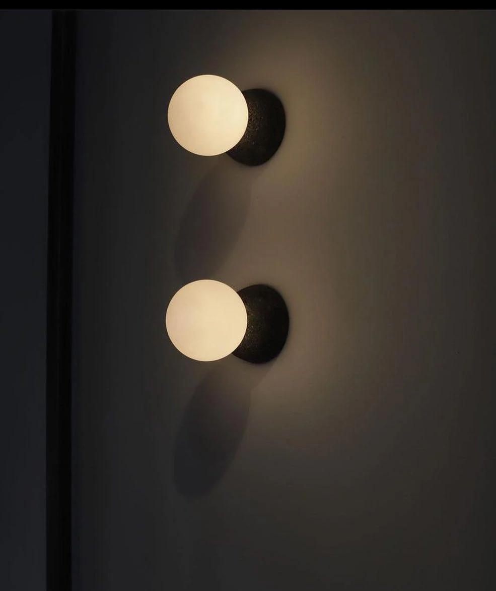 Origo Wall Lamp - W 20cm x H 12cm Set of 2 / Black