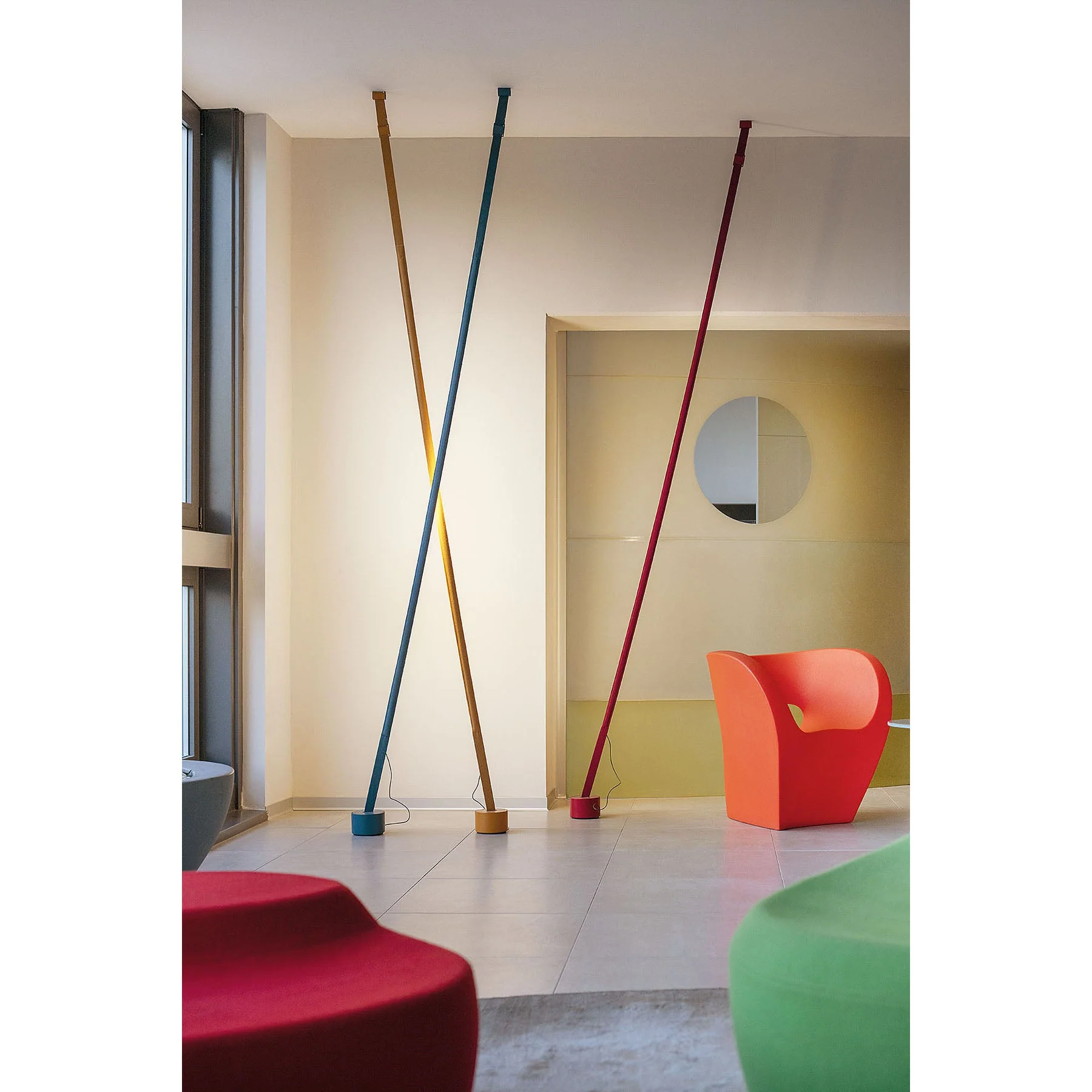 Торшер Elastica Arbitrary - ∅ 13см x 75-320см, черный