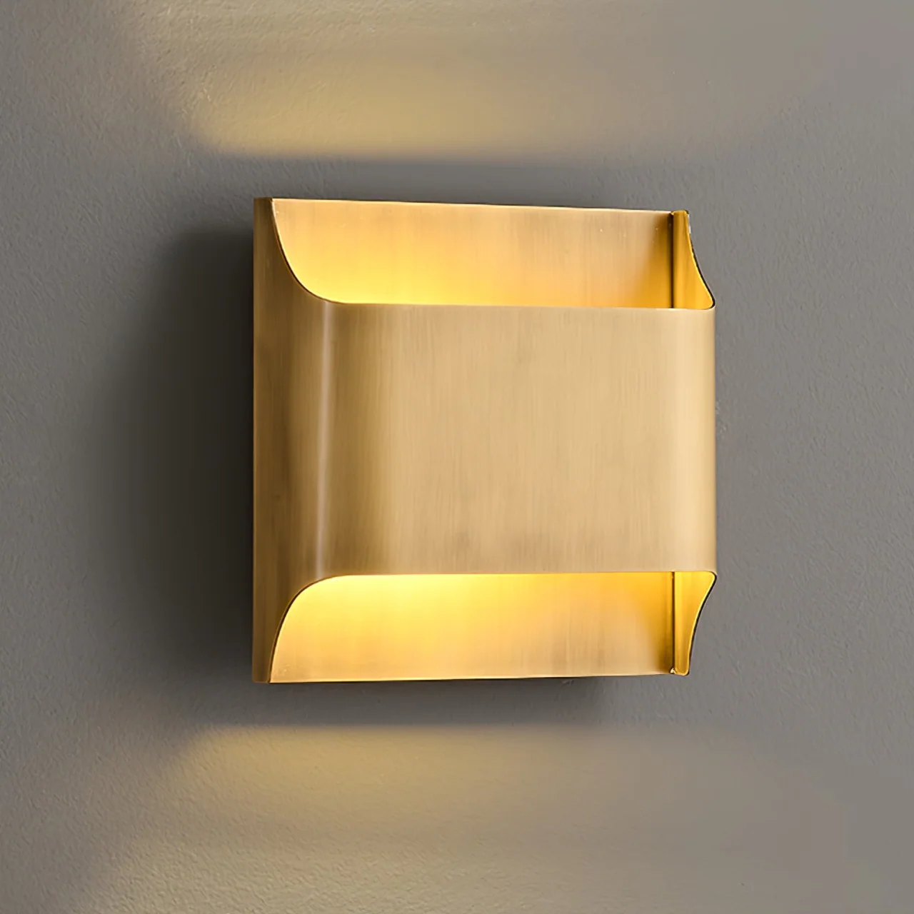 Настенный светильник Leclerc Brass - ∅10см x 30см, черный, матовый