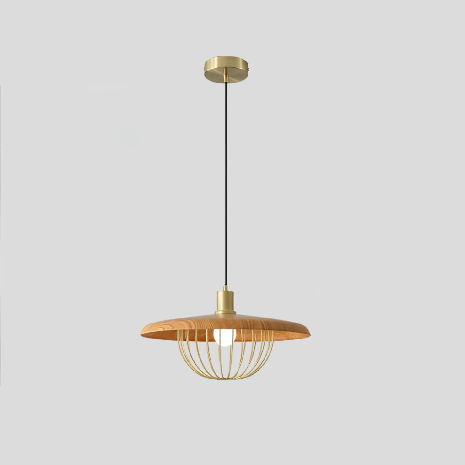 Подвесной светильник Kasa - ∅35см x 20см, медь