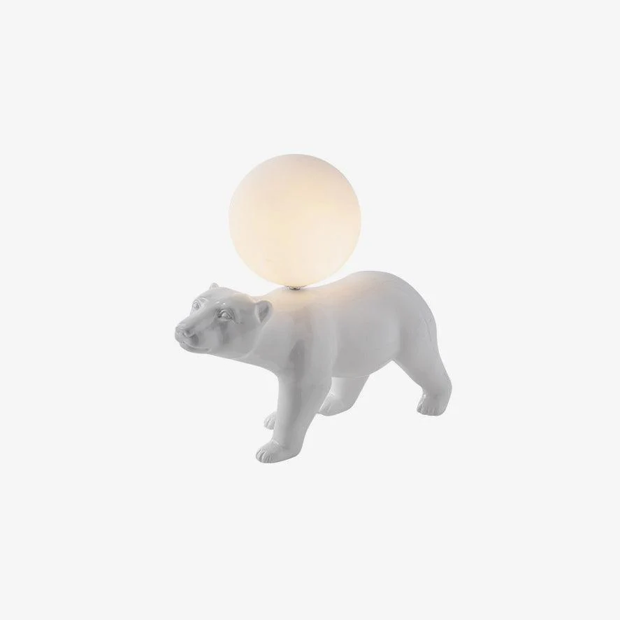 Настольный светильник Polar Bear - модель A ∅24см x 37см, белый