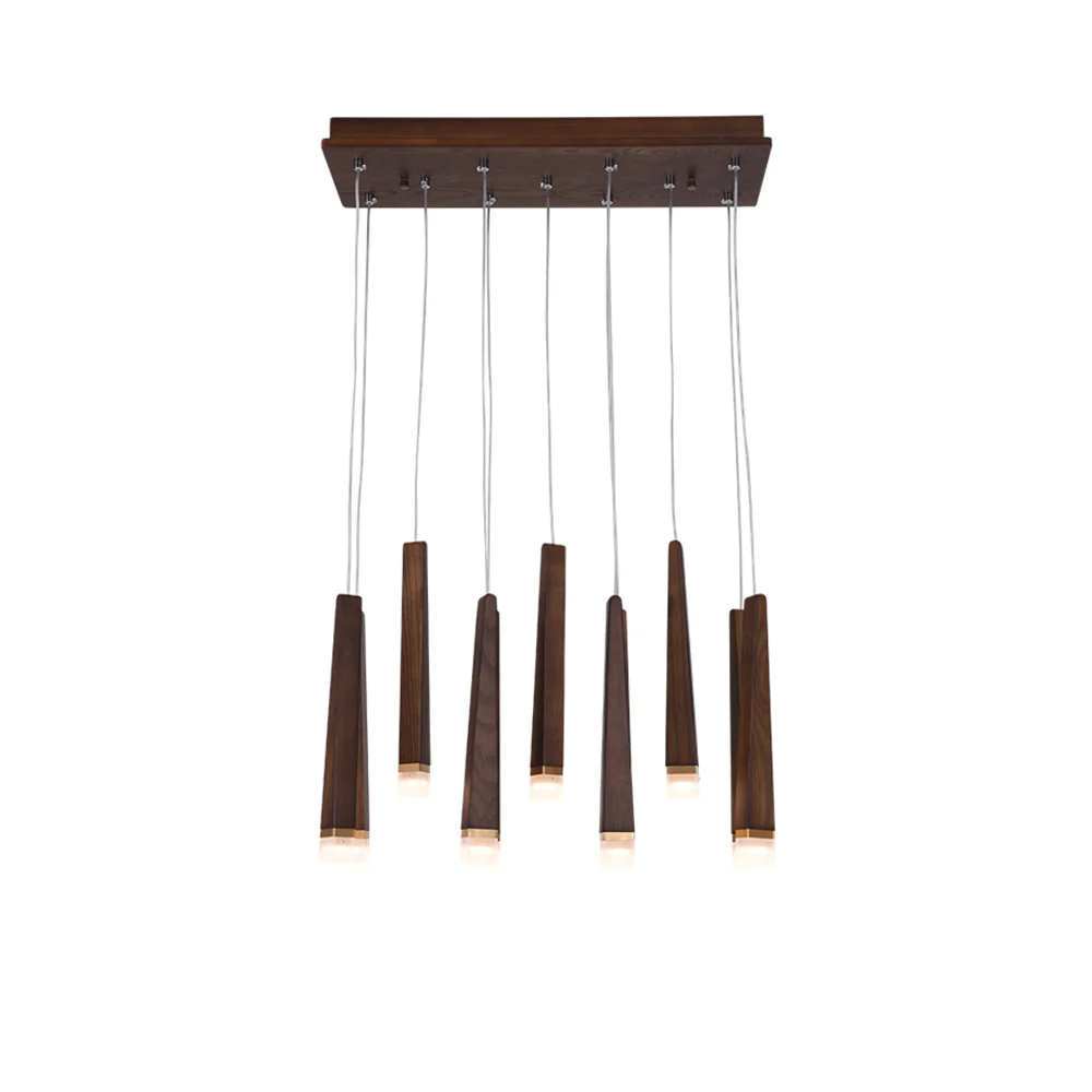 Люстра Firewood Stick - 1 плафон ∅4см x 95см, дерево, теплый свет