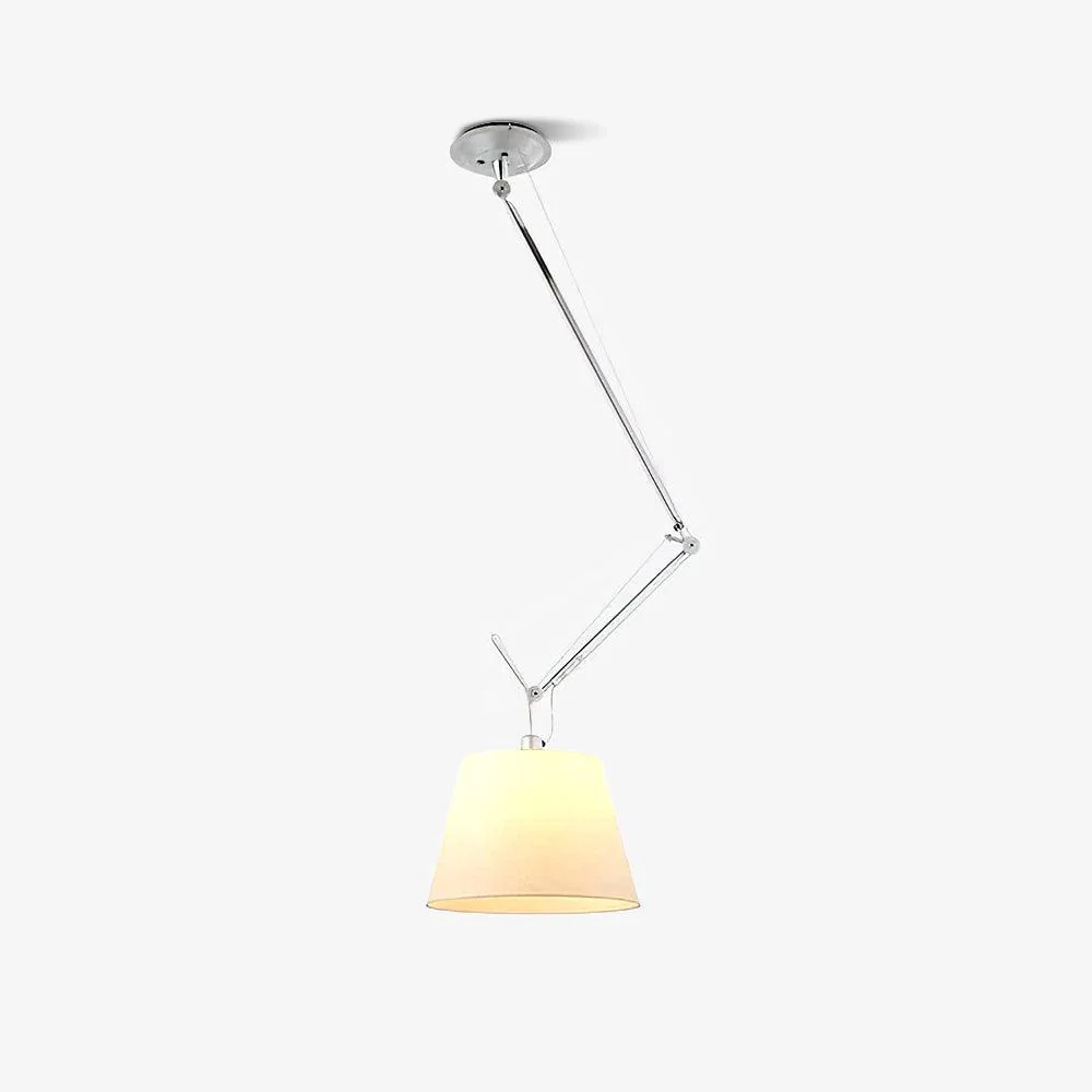 Подвесной светильник Rotatable - ∅36см x 26см, хром, белый