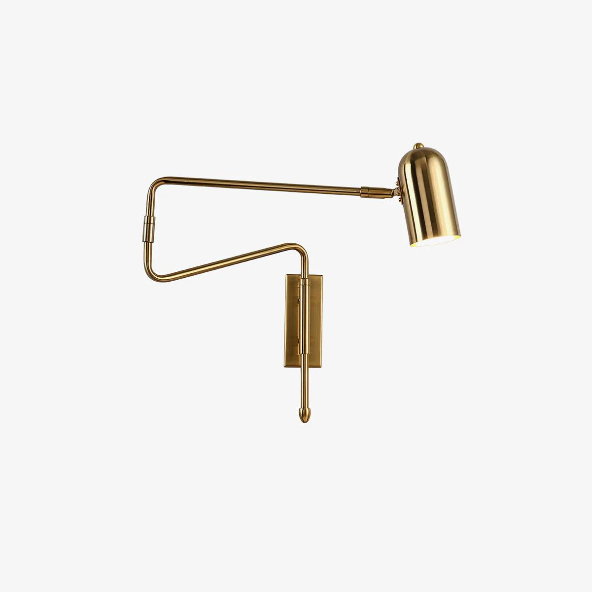 Настенный светильник Adjustable Arm Plug In - модель A, 42см x 41см, золотой