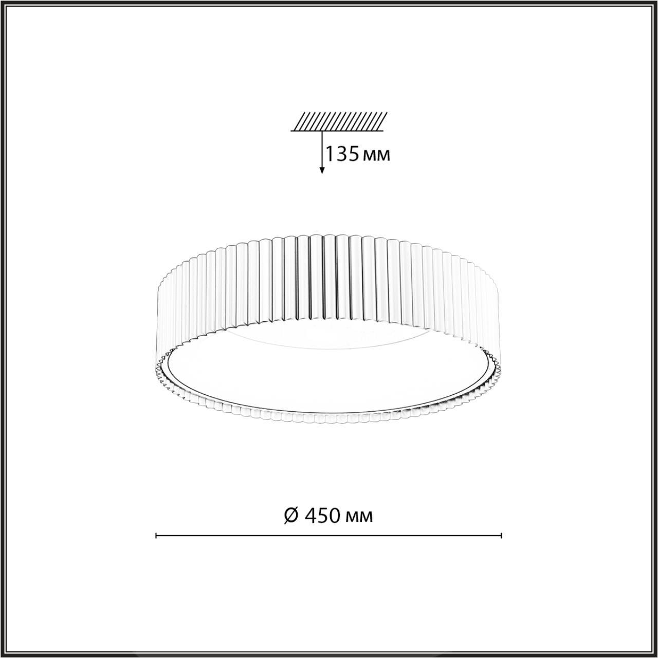 Потолочный светильник Sonex SHARMEL AVRA LED LED 56W 3000-4000-6000K IP20 7762/56L