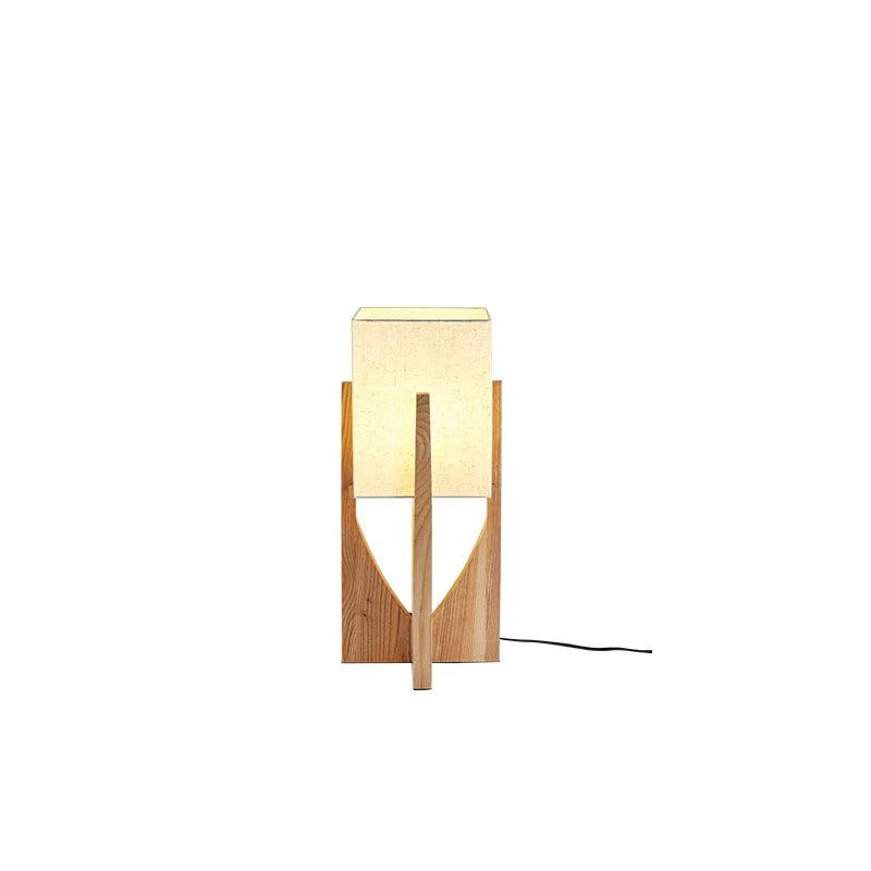 Fairbanks Floor Lamp - ∅ 9.1″ x H 20.5″ / Dia 23 cm x H 52 cm / Dark wood color / AU plug