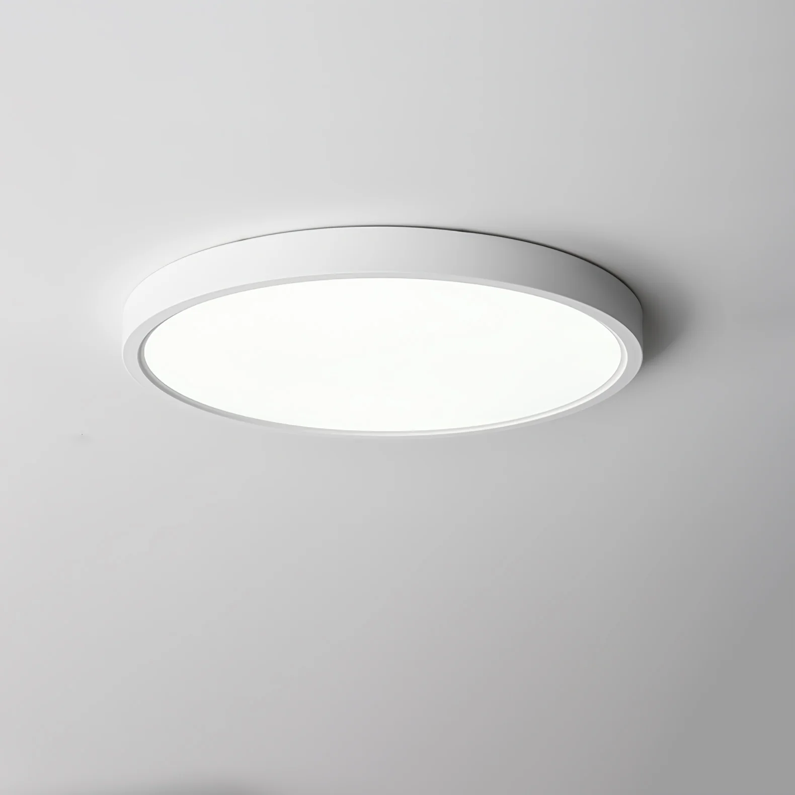 Потолочный светильник Acrylic Thinnest Round - ∅50см х 3см, черный, теплый свет