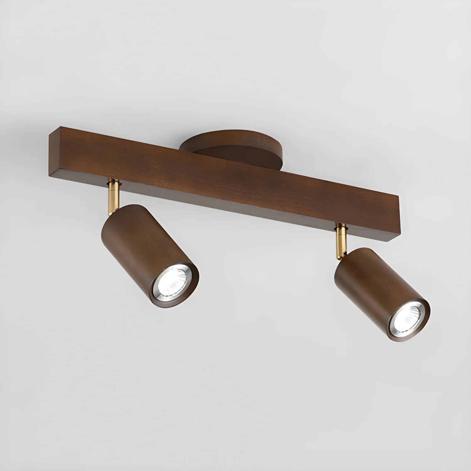 Трековый светильник Natural Wood Beam - 3 источника света 80см х 22см, орех, теплый свет