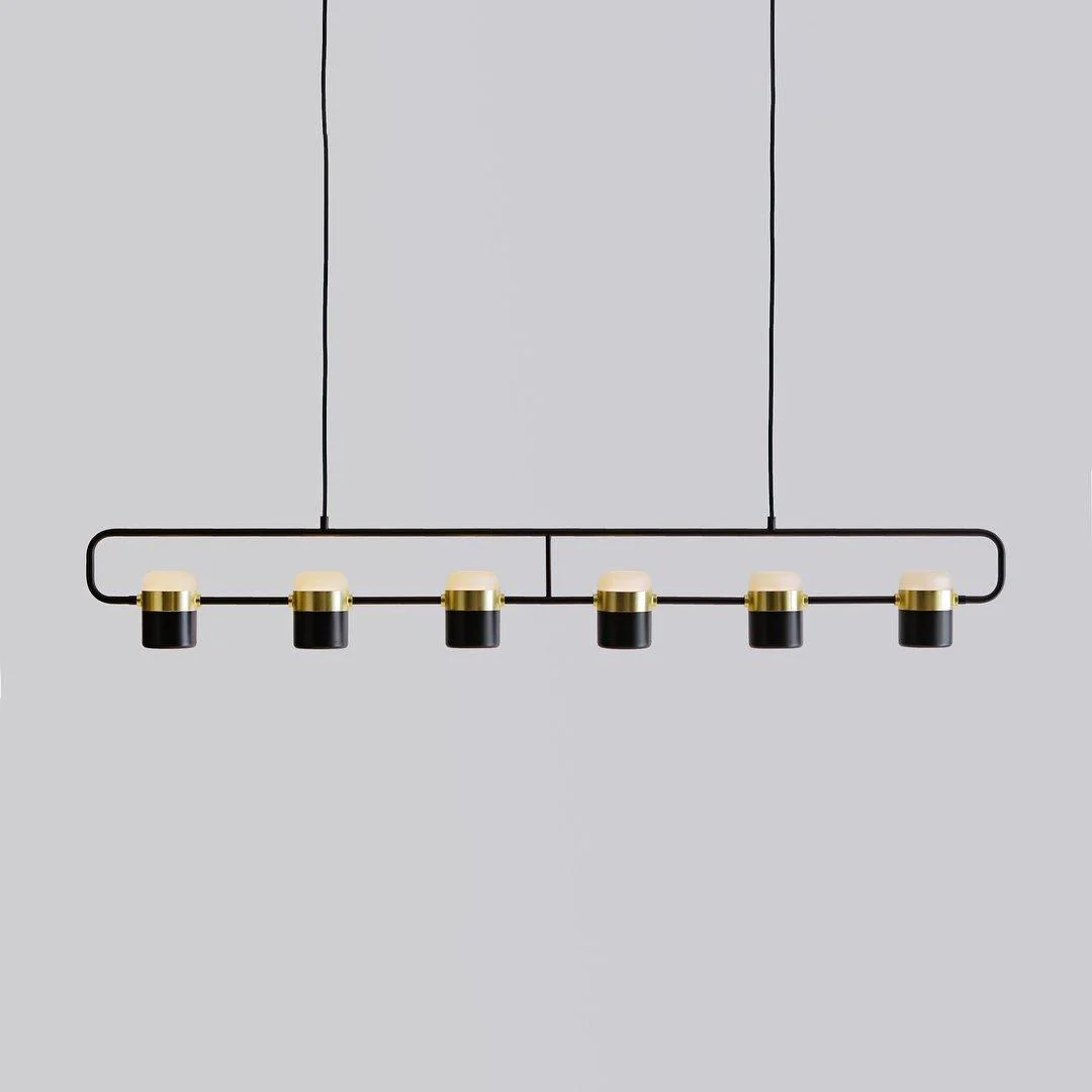 Подвесной светильник Adjustable Glass - горизонтальный: 18см x 11см, золотой, белый, холодный свет