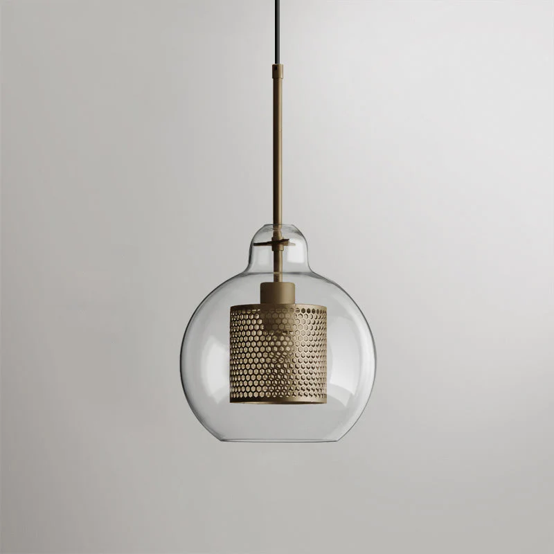 Подвесной светильник Chiswick Glass - груша, ∅25см x 28см, черный, стекло