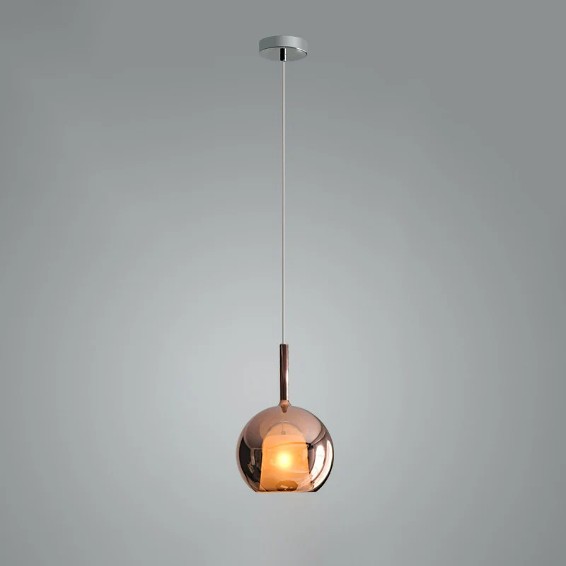 Подвесной светильник Glo - ∅25см x 43см, янтарь