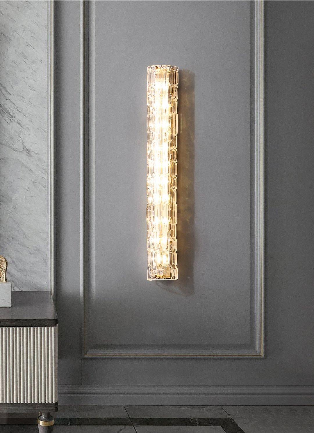 Fine Art Sconce - Dia 9cm x H 45cm Set of 2 / Gold / Warm Light