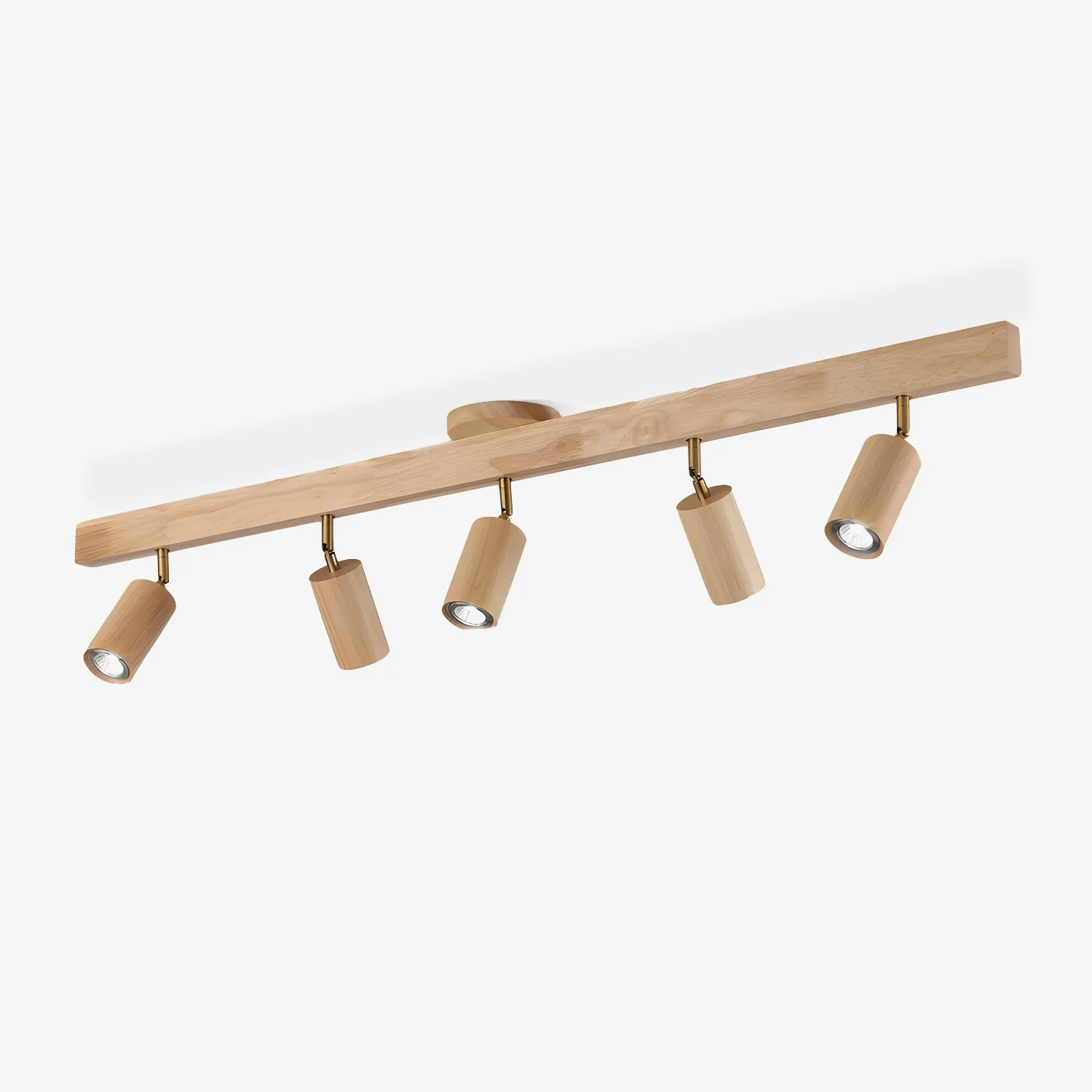 Трековый светильник Natural Wood Beam - 3 источника света 80см х 22см, орех, теплый свет