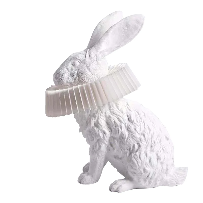 Rabbit X Table Lamp - Sit: ∅ 11.8″ x H 12.6″ / Cool Light / UK plug