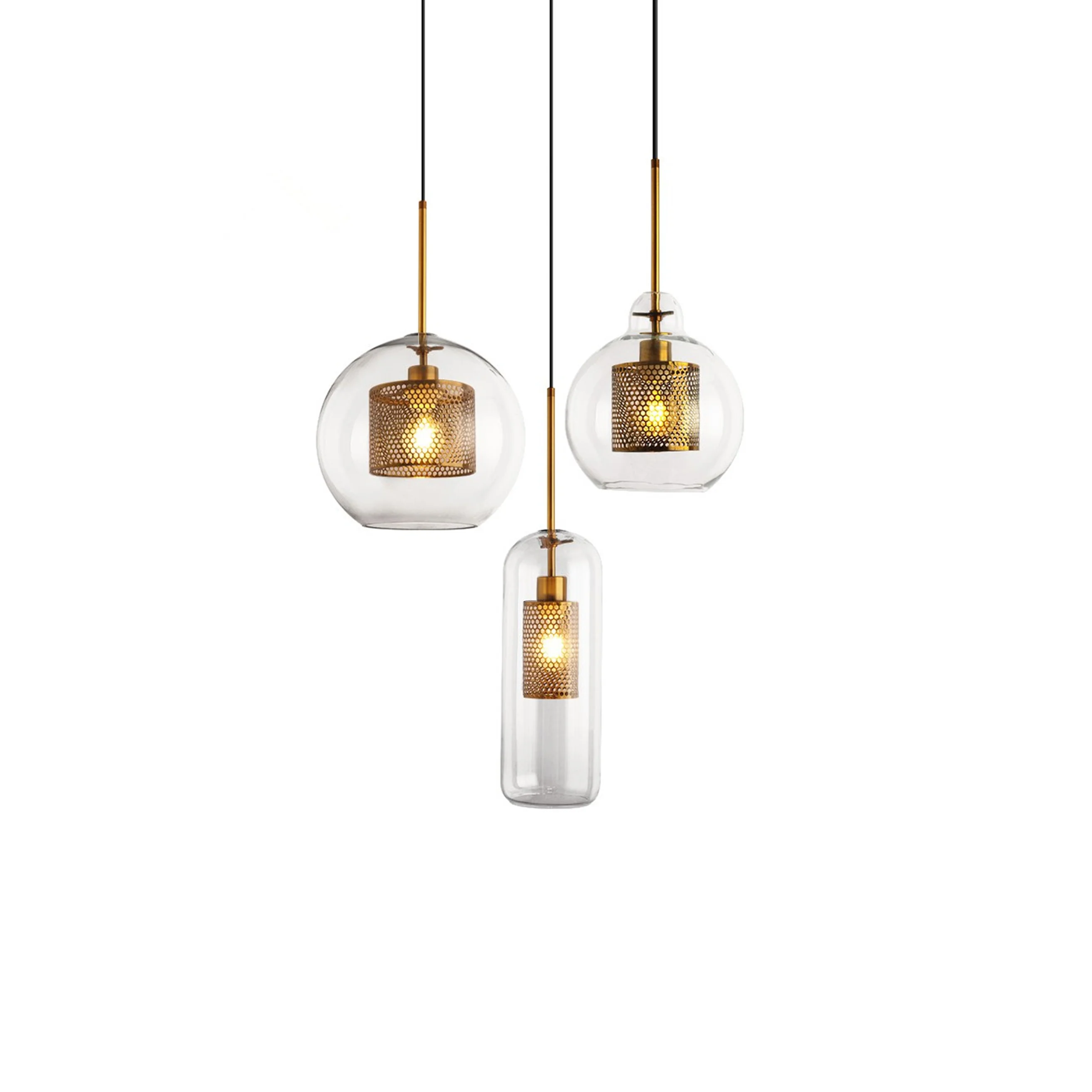 Подвесной светильник Chiswick Glass - груша, ∅25см x 28см, черный, стекло