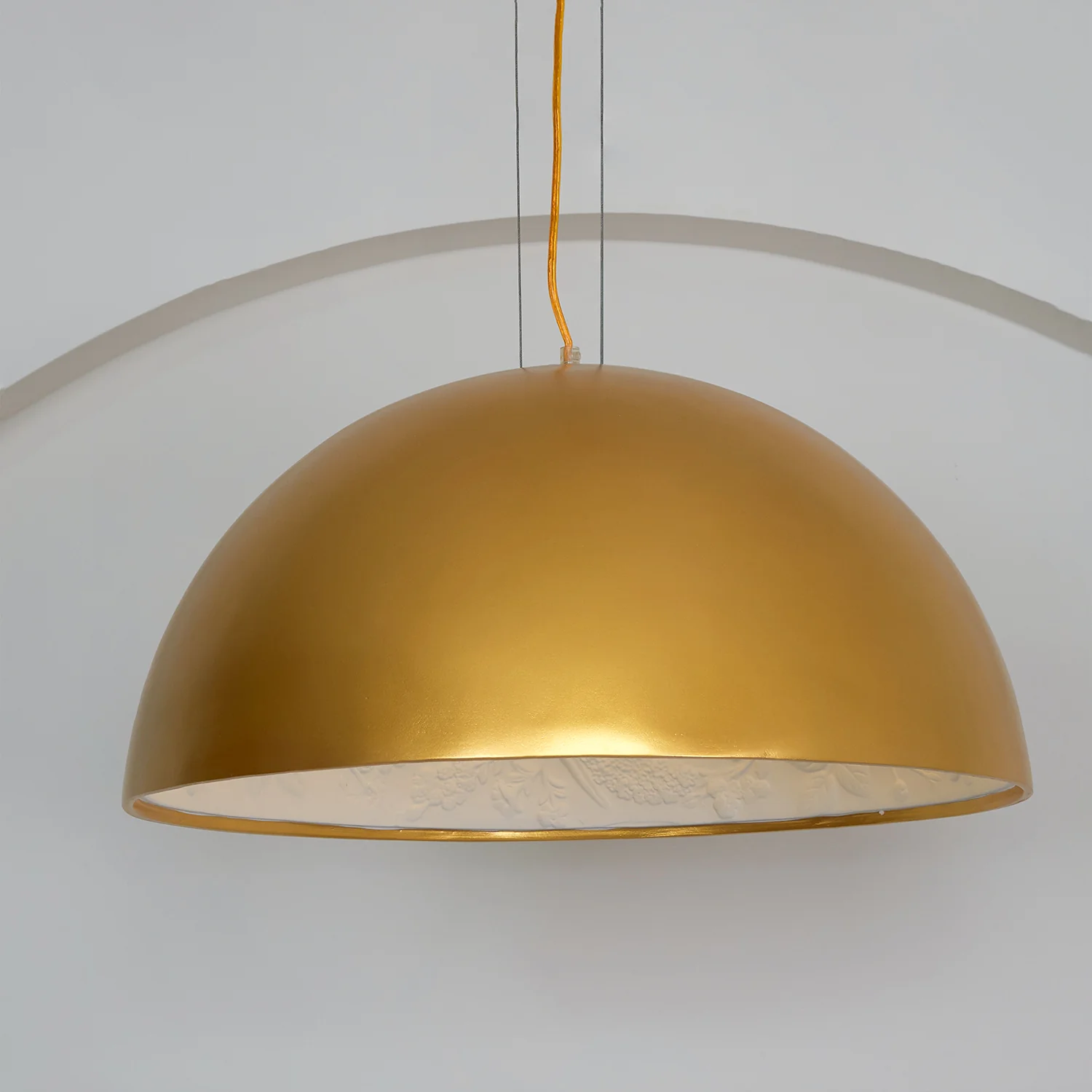 Подвесной светильник Hemisfera Suspension - ∅90см x 45см, ржаво-коричневый
