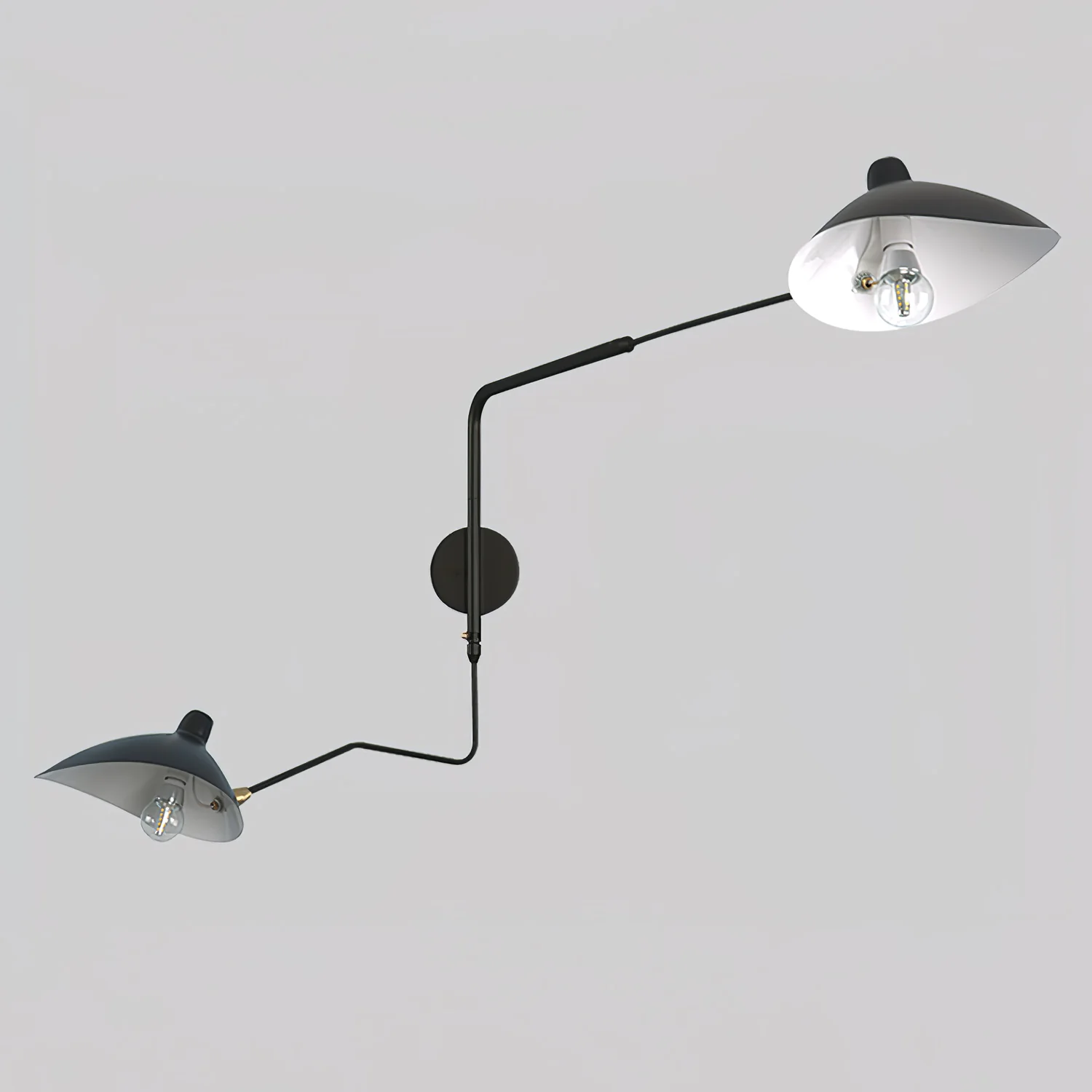 Serge Mouille Wall Sconce - L 47.2″ x H 15.8″ / L 120cm x H 40cm Set of 2 / White