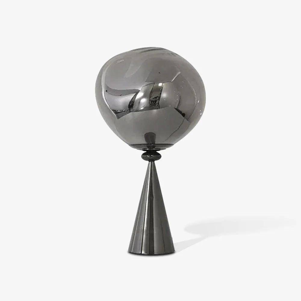 Настольный светильник Lava Cone - ∅28см х 45см, черный, дымчато-серый