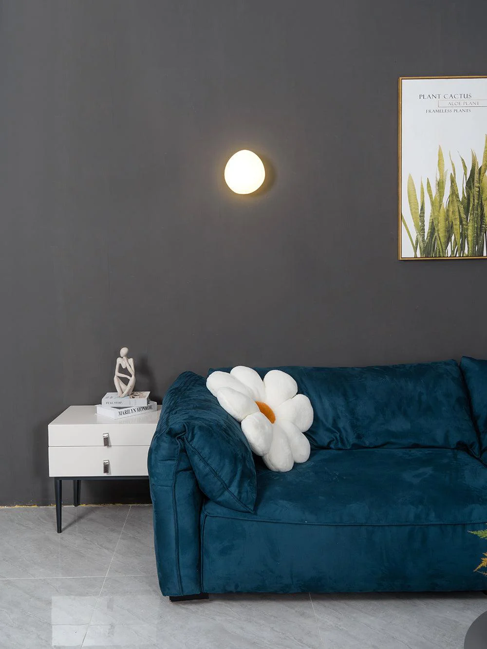 Настенный светильник Bubble Glass - модель C, ∅20см x 30см, зеленый, теплый свет, диммер
