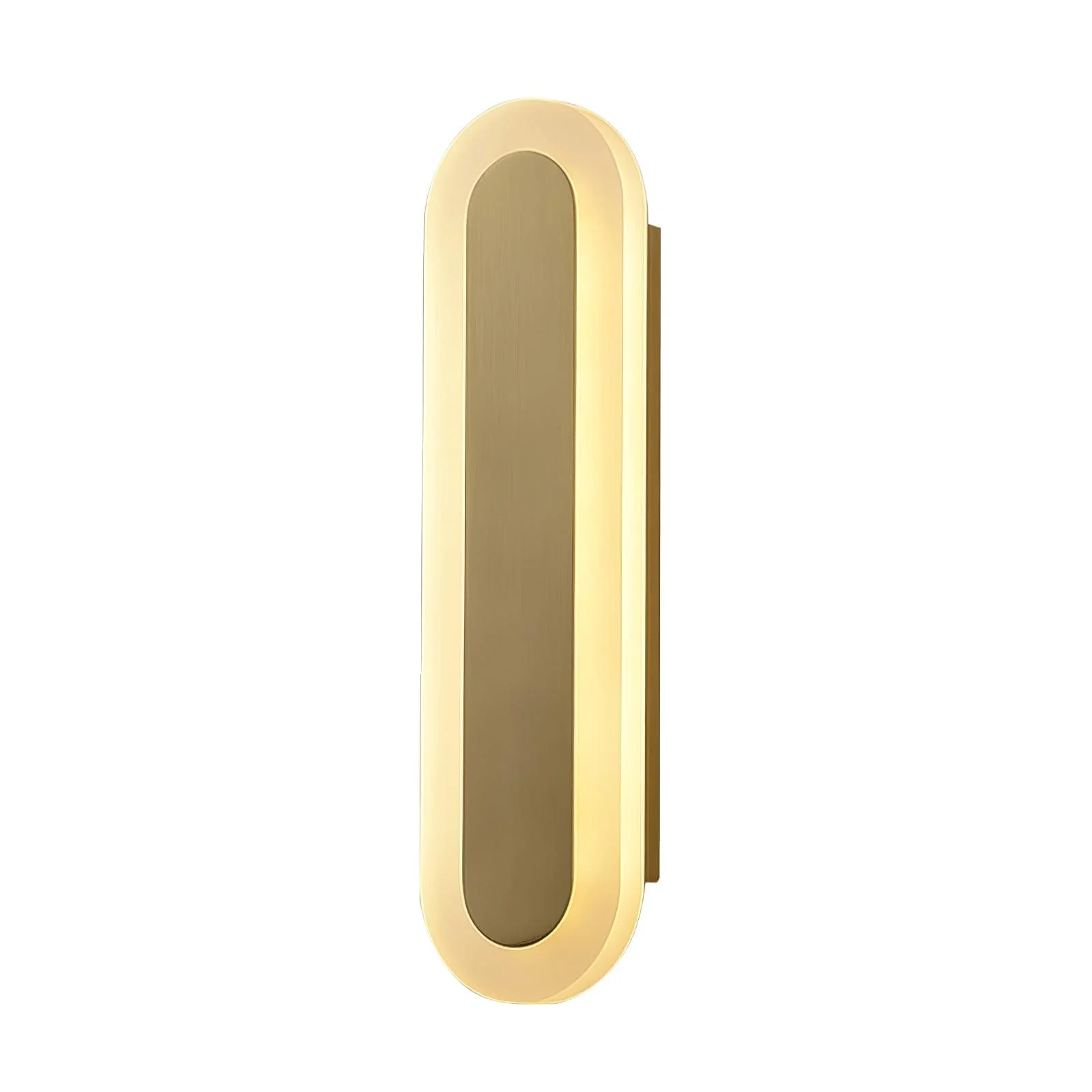 Daba Wall Lamp - W 6.3″ x H 17.7″ / W 16cm x H 45cm Set of 2 / Gold / Warm Light