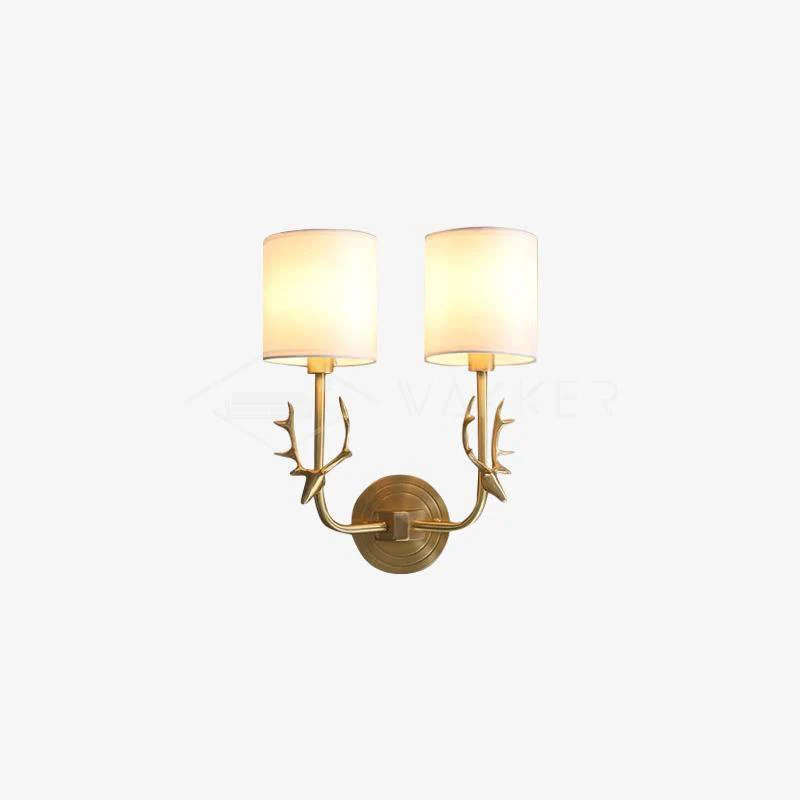 Настенный светильник Brass Deer Head - ∅28см x 39см, латунь