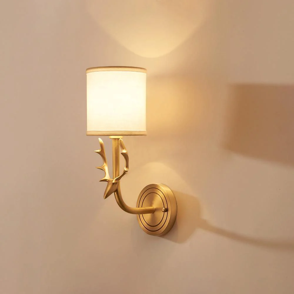Настенный светильник Brass Deer Head - ∅28см x 39см, латунь