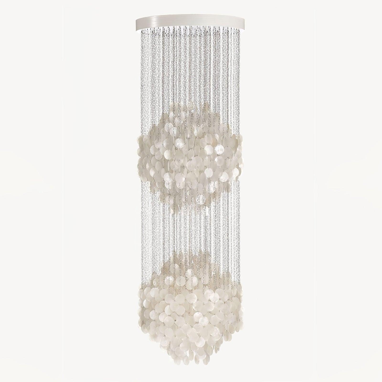 Люстра Shell Waterfall - ∅80см x 200см, белый