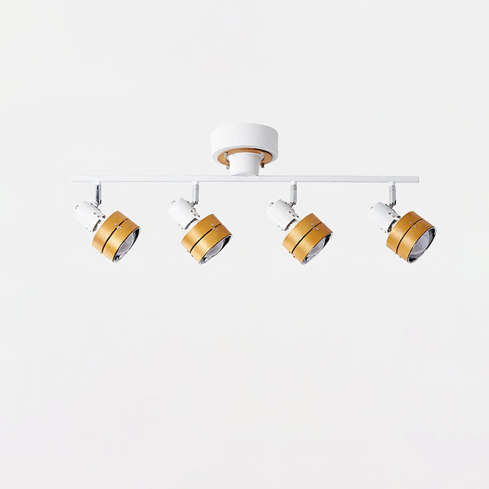 Потолочный светильник Wooden Adjustable Spot - 80см x 26см, дуб, белый