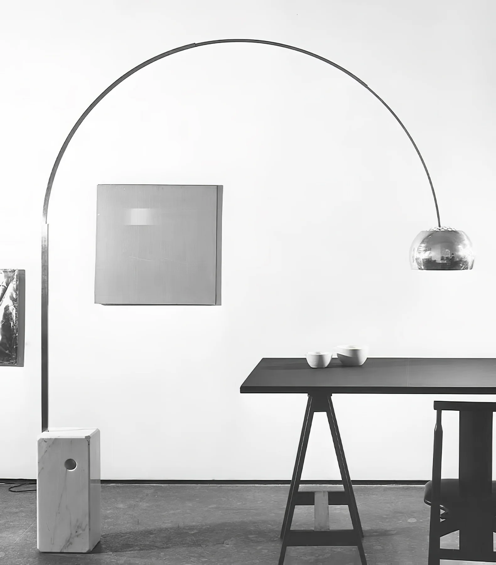 Arcadia Luxe Floor Lamp - W 66.9″ x H 74.8″/ W 170cm x H 190cm / Square Tube / AU plug